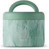 imageSnack by Swell Stainless Steel Food Container 24 Oz Azure Forest DoubleLayered Insulated Bowls BPAFreePeppermint Tree