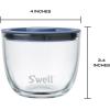 imageSwell 12oz Glass Prep Bowl Set of 4 For Easy Meal Prep Vintage Pastels Made From Durable Tempered Glass Nests Inside 215ozCoastal Blues