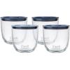 imageSwell 12oz Glass Prep Bowl Set of 4 For Easy Meal Prep Vintage Pastels Made From Durable Tempered Glass Nests Inside 215ozCoastal Blues