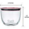 imageSwell 12oz Glass Prep Bowl Set of 4 For Easy Meal Prep Vintage Pastels Made From Durable Tempered Glass Nests Inside 215ozSwell Signatures