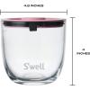 imageSwell 12oz Glass Prep Bowl Set of 4 For Easy Meal Prep Vintage Pastels Made From Durable Tempered Glass Nests Inside 215ozSwell Signatures