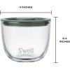 imageSwell 12oz Glass Prep Bowl Set of 4 For Easy Meal Prep Vintage Pastels Made From Durable Tempered Glass Nests Inside 215ozVintage Pastels