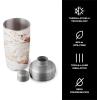 imageSwell 18oz shaker with jigger carafe Black MarbleCalacatta Gold