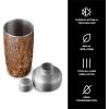 imageSwell 18oz shaker with jigger carafe Black MarbleTeakwood