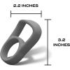 imageSwell Bottle Handle Fits 9oz 17oz and 25oz Original Bottles White Speckle Comfortable Carrying On The Go Flexible Silicone Grip BPA FreeGray