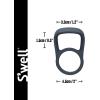 imageSwell Bottle Handle Fits 9oz 17oz and 25oz Original Bottles White Speckle Comfortable Carrying On The Go Flexible Silicone Grip BPA FreeGrey
