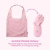 imageSwell Droplet Tote Onyx Speckle Reusable And Packable Tote Bag Lightweight And Packs Into Silicone Capsule For Storage Ideal For Grocery Store Travel Shopping And MoreOne SizePink Topaz Glitter