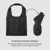 imageSwell Droplet Tote Onyx Speckle Reusable And Packable Tote Bag Lightweight And Packs Into Silicone Capsule For Storage Ideal For Grocery Store Travel Shopping And MoreOne SizeOnyx Speckle
