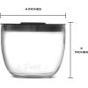imageSwell Eats 2in1 Nesting Bowls TripleLayered VacuumInsulated Containers Keeps Food and Drinks Cold for 11 Hours and Hot for 7with No CondensationBPA Free 215 oz Calacatta GoldPaper Cutouts
