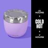 imageSwell Eats 2in1 Nesting Bowls TripleLayered VacuumInsulated Containers Keeps Food and Drinks Cold for 11 Hours and Hot for 7with No CondensationBPA Free 215 oz Calacatta GoldLilac