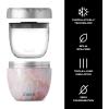 imageSwell Eats 2in1 Nesting Bowls TripleLayered VacuumInsulated Containers Keeps Food and Drinks Cold for 11 Hours and Hot for 7with No CondensationBPA Free 215 oz Calacatta GoldGeode Rose