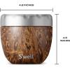 imageSwell Eats 2in1 Nesting Bowls TripleLayered VacuumInsulated Containers Keeps Food and Drinks Cold for 11 Hours and Hot for 7with No CondensationBPA Free 215 oz Calacatta GoldTeakwood