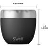 imageSwell Eats 2in1 Nesting Bowls TripleLayered VacuumInsulated Containers Keeps Food and Drinks Cold for 11 Hours and Hot for 7with No CondensationBPA Free 215 oz Calacatta GoldOnyx