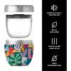 imageSwell Eats 2in1 Nesting Bowls TripleLayered VacuumInsulated Containers Keeps Food and Drinks Cold for 11 Hours and Hot for 7with No CondensationBPA Free 215 oz Calacatta GoldPaper Cutouts