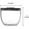 imageSwell Eats 2in1 Nesting Bowls TripleLayered VacuumInsulated Containers Keeps Food and Drinks Cold for 11 Hours and Hot for 7with No CondensationBPA Free 215 oz Calacatta GoldLilac