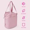 imageSwell Insulated Lunch Tote 10L Onyx Leakproof Lining With Waterproof Zip Closure Multiple Pockets For Packing Inner Strap Holds Water Bottle Fits Swell Salad Bowl Kit Or Bento BoxDusty Pink