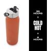 imageSwell Recycled Stainless Steel Explorer with Flip Straw Lid and Handle 40oz Onyx Triple Layered Vacuum Insulated Containers Keeps Drinks Cold for 54 Hours and Hot for 12Carnelian