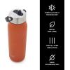 imageSwell Recycled Stainless Steel Explorer with Flip Straw Lid and Handle 40oz Onyx Triple Layered Vacuum Insulated Containers Keeps Drinks Cold for 54 Hours and Hot for 12Carnelian