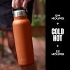 imageSwell Recycled Stainless Steel Explorer with Flip Straw Lid and Handle 40oz Onyx Triple Layered Vacuum Insulated Containers Keeps Drinks Cold for 54 Hours and Hot for 12Carnelian