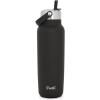 imageSwell Recycled Stainless Steel Explorer with Flip Straw Lid and Handle 40oz Onyx Triple Layered Vacuum Insulated Containers Keeps Drinks Cold for 54 Hours and Hot for 12Onyx