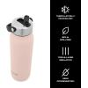 imageSwell Recycled Stainless Steel Explorer with Flip Straw Lid and Handle 40oz Onyx Triple Layered Vacuum Insulated Containers Keeps Drinks Cold for 54 Hours and Hot for 12Himalayan Salt