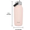 imageSwell Recycled Stainless Steel Explorer with Flip Straw Lid and Handle 40oz Onyx Triple Layered Vacuum Insulated Containers Keeps Drinks Cold for 54 Hours and Hot for 12Himalayan Salt