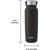 imageSwell Recycled Stainless Steel Explorer with Insulated Lid and Handle 40oz Himalayan Salt Triple Layered Vacuum Insulated Containers Keeps Drinks Cold for 54 Hours and Hot for 12Onyx