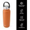 imageSwell Recycled Stainless Steel Explorer with Insulated Lid and Handle 40oz Himalayan Salt Triple Layered Vacuum Insulated Containers Keeps Drinks Cold for 54 Hours and Hot for 12Carnelian