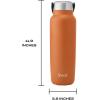 imageSwell Recycled Stainless Steel Explorer with Insulated Lid and Handle 40oz Himalayan Salt Triple Layered Vacuum Insulated Containers Keeps Drinks Cold for 54 Hours and Hot for 12Carnelian