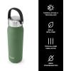 imageSwell Recycled Stainless Steel Explorer with Insulated Lid and Handle 40oz Himalayan Salt Triple Layered Vacuum Insulated Containers Keeps Drinks Cold for 54 Hours and Hot for 12Green Jasper