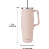 imageSwell Recycled Stainless Steel Tumbler XL with Straw and Handle 30oz Onyx Triple Layered Vacuum Insulated Container Keeps Drinks Cold 36 hours and Hot for 9 BPA FreeHimalayan Salt