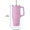 imageSwell Recycled Stainless Steel Tumbler XL with Straw and Handle 30oz Onyx Triple Layered Vacuum Insulated Container Keeps Drinks Cold 36 hours and Hot for 9 BPA FreeHydrangea Pink