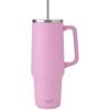 imageSwell Recycled Stainless Steel Tumbler XL with Straw and Handle 30oz Onyx Triple Layered Vacuum Insulated Container Keeps Drinks Cold 36 hours and Hot for 9 BPA FreeHydrangea Pink