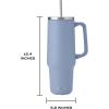 imageSwell Recycled Stainless Steel Tumbler XL with Straw and Handle 30oz Onyx Triple Layered Vacuum Insulated Container Keeps Drinks Cold 36 hours and Hot for 9 BPA FreeHydrangea Blue