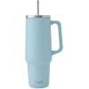 imageSwell Recycled Stainless Steel Tumbler XL with Straw and Handle 30oz Onyx Triple Layered Vacuum Insulated Container Keeps Drinks Cold 36 hours and Hot for 9 BPA FreePowder Blue
