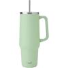 imageSwell Recycled Stainless Steel Tumbler XL with Straw and Handle 30oz Onyx Triple Layered Vacuum Insulated Container Keeps Drinks Cold 36 hours and Hot for 9 BPA FreePistachio