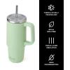 imageSwell Recycled Stainless Steel Tumbler XL with Straw and Handle 30oz Onyx Triple Layered Vacuum Insulated Container Keeps Drinks Cold 36 hours and Hot for 9 BPA FreePistachio