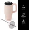 imageSwell Recycled Stainless Steel Tumbler XL with Straw and Handle 30oz Onyx Triple Layered Vacuum Insulated Container Keeps Drinks Cold 36 hours and Hot for 9 BPA FreeHimalayan Salt