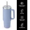 imageSwell Recycled Stainless Steel Tumbler XL with Straw and Handle 30oz Onyx Triple Layered Vacuum Insulated Container Keeps Drinks Cold 36 hours and Hot for 9 BPA FreeHydrangea Blue