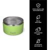 imageSwell Stainless Steel Food Canister Set Of Three 10oz 16oz and 24oz Pastel Paradise Single Walled Durable Construction BPA Free Dishwasher SafeTropical Smoothie