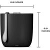 imageSwell Stainless Steel Ice Bucket XL 100oz Teakwood Includes Lid And Scoop Triple Layered Vacuum Insulated Container Keeps Ice Colder for Longer BPA Free BarwareOnyx
