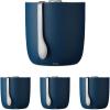 imageSwell Stainless Steel Ice Bucket XL 100oz Teakwood Includes Lid And Scoop Triple Layered Vacuum Insulated Container Keeps Ice Colder for Longer BPA Free BarwareAzurite