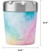 imageSwell Stainless Steel Ice Cream Chiller 16oz Teakwood Triple Layered Vacuum Insulated Container Keeps Ice Cream Frozen For Up To Four Hours BPA FreeCandy Cloud