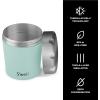 imageSwell Stainless Steel Ice Cream Chiller 16oz Teakwood Triple Layered Vacuum Insulated Container Keeps Ice Cream Frozen For Up To Four Hours BPA FreeMint