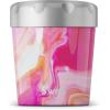 imageSwell Stainless Steel Ice Cream Chiller 16oz Teakwood Triple Layered Vacuum Insulated Container Keeps Ice Cream Frozen For Up To Four Hours BPA FreeRose Agate