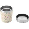 imageSwell Stainless Steel Ice Cream Chiller 16oz Teakwood Triple Layered Vacuum Insulated Container Keeps Ice Cream Frozen For Up To Four Hours BPA FreeSweet Sprinkle