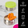 imageSwell Stainless Steel Mini Canister Set of Two 2oz Pink And Mauve Pyrite Single Walled Durable Construction Leakproof Silicone Lids Dishwasher SafeDragonfruitKiwi