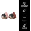imageSwell Stainless Steel Mini Canister Set of Two 2oz Pink And Mauve Pyrite Single Walled Durable Construction Leakproof Silicone Lids Dishwasher SafePinkMauve Pyrite