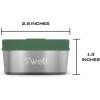 imageSwell Stainless Steel Mini Canister Set of Two 2oz Pink And Mauve Pyrite Single Walled Durable Construction Leakproof Silicone Lids Dishwasher SafeSkyMatcha Silver Lining