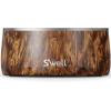 imageSwell Stainless Steel Pet Bowl 32oz Teakwood for Small to Medium Size Dogs Mess Free Design with Non Slip Rubber Bottom Dishwasher Safe BPA FreeTeakwood